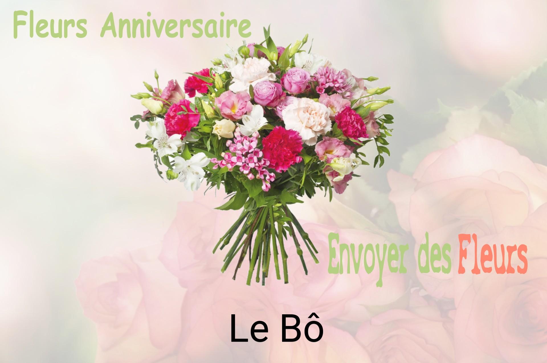 Bouquet de fleurs d’anniversaire livré à Le Bô